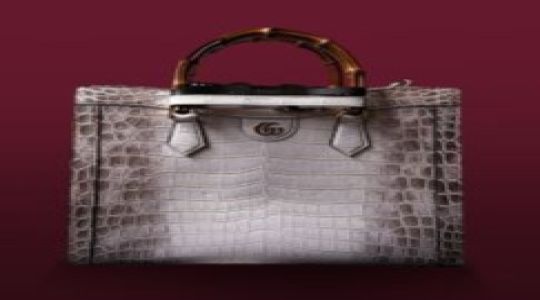 RARE Gucci Himalaya Crocodile Diana Bag